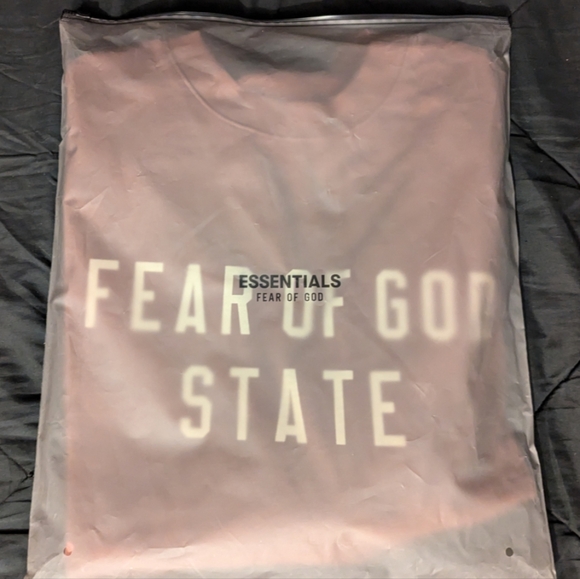 Essentials Fear of God, crimson, long sleeve heavy crewneck shirt - Picture 8 of 8